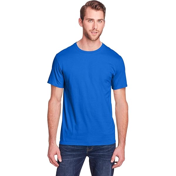 Fruit of the Loom Adult 5 oz. HD Cotton™ T-Shirt S J NAVY at